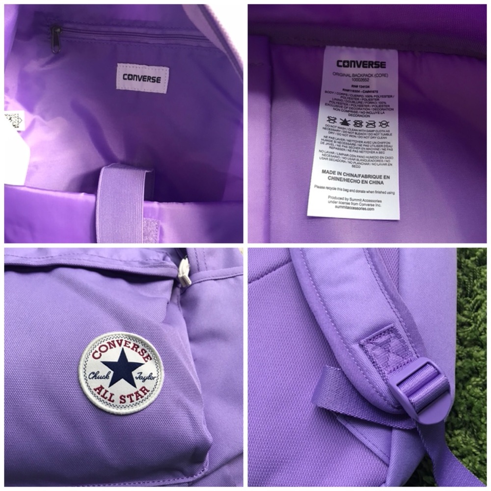 NWT Converse Original Backpack Lilac WMNS - Picture 8 of 8